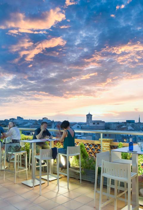 The terrace with the most spectacular views of the city