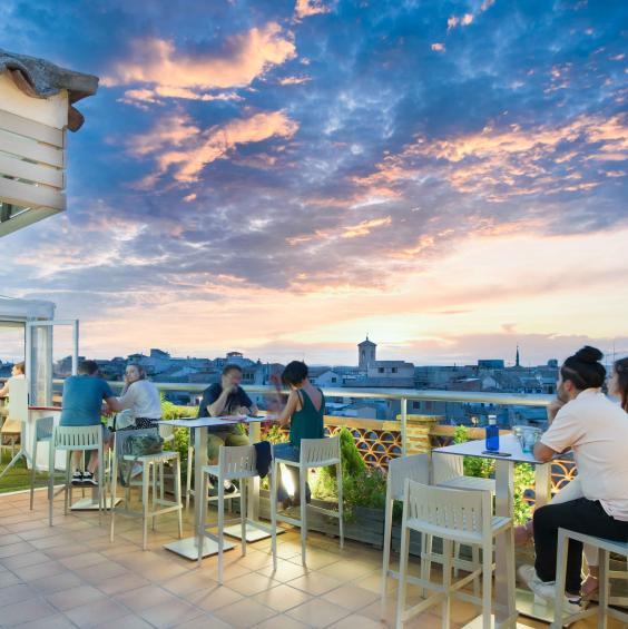 The terrace with the most spectacular views of the city